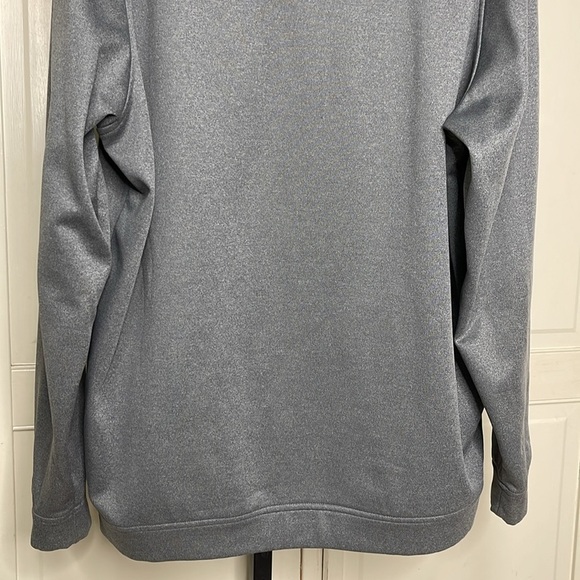Under Armour Big Logo Mid-Weight Hoodie Loose Fit Sweatshirt Gray Men's Sz 2XL - Picture 8 of 11